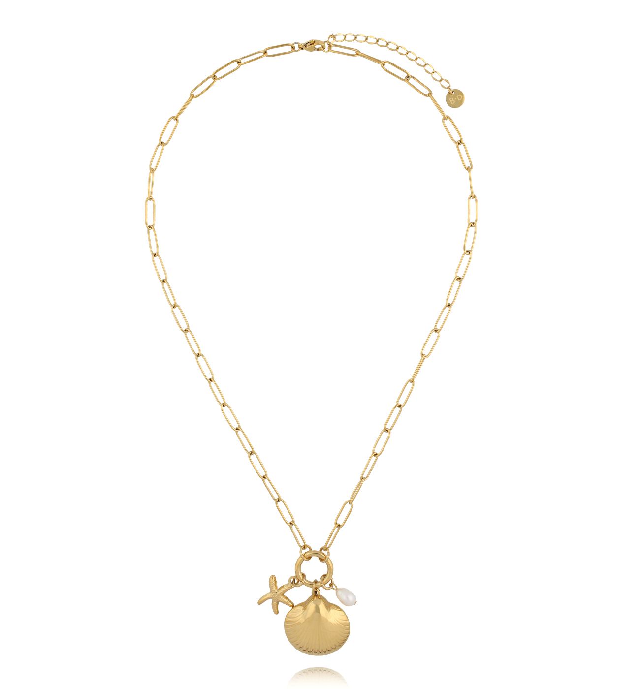 Naszyjnik z muszlą i rozgwiazdą NSY0692