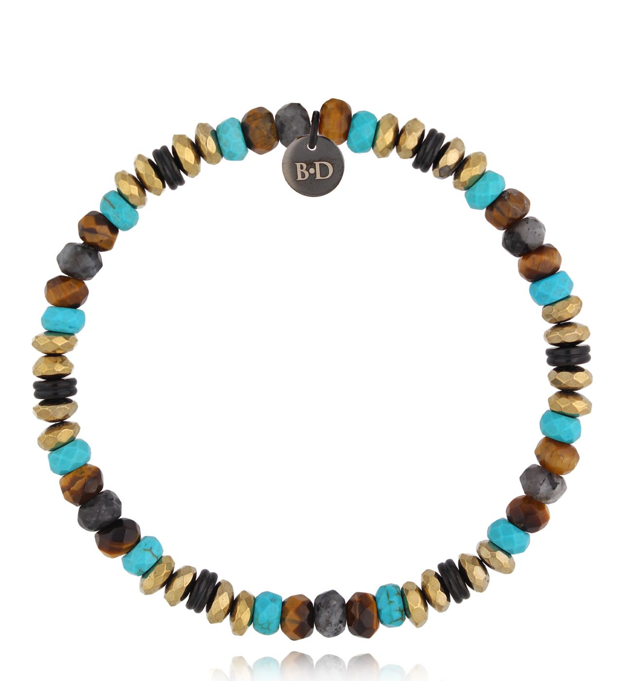 Bransoletka z hematytami i howlitami Eindridi BMITC0587