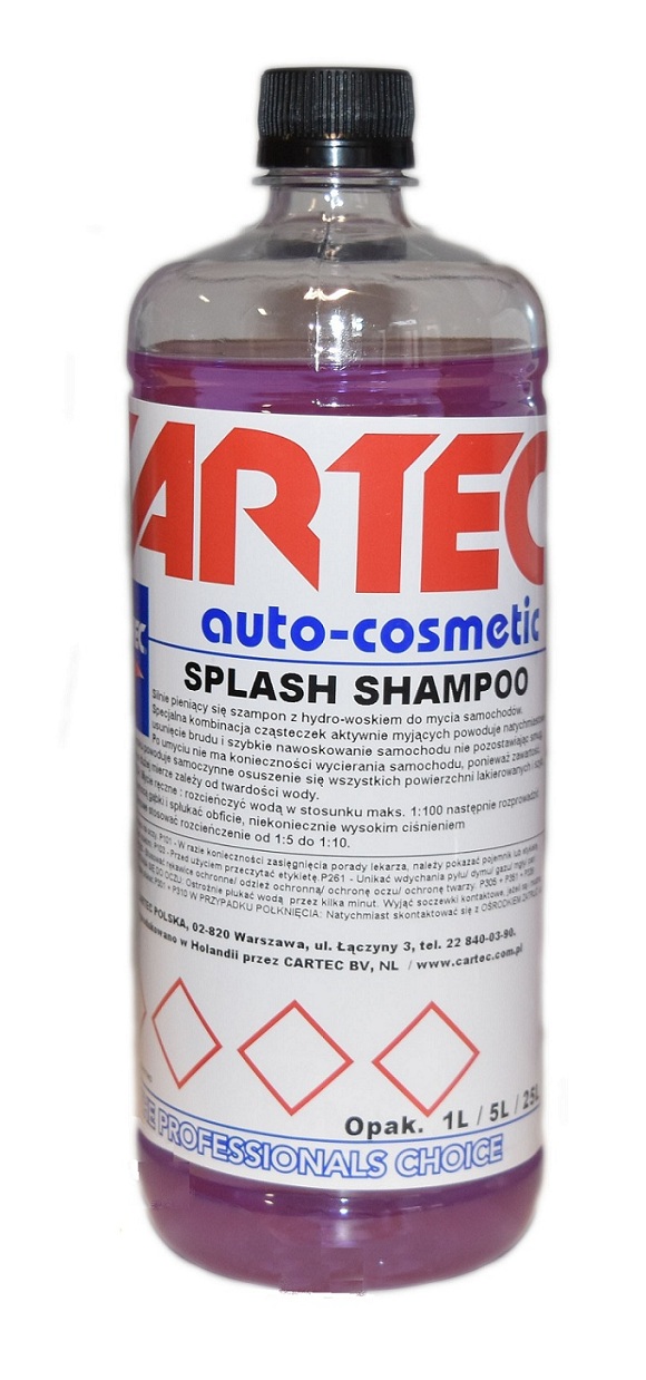 CARTEC SPLASH SHAMPOO 1L SZAMPON Z HYDROWOSKIEM - Petrostar