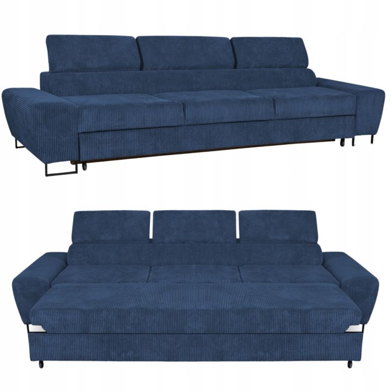 Kanapa do salonu rozkładany Family Meble Savio granat 1szt