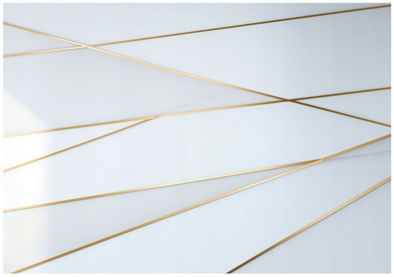 Fototapeta WALLARENA Do Sypialni Salonu Na Flizelinie Marmur Glamour Abstrakcja Biały 400x280 cm 16026VX8 1 szt.