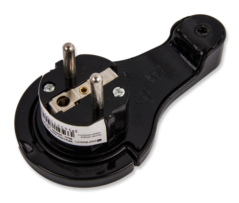 Wtyczka extra płaska HBF 16 A czarna