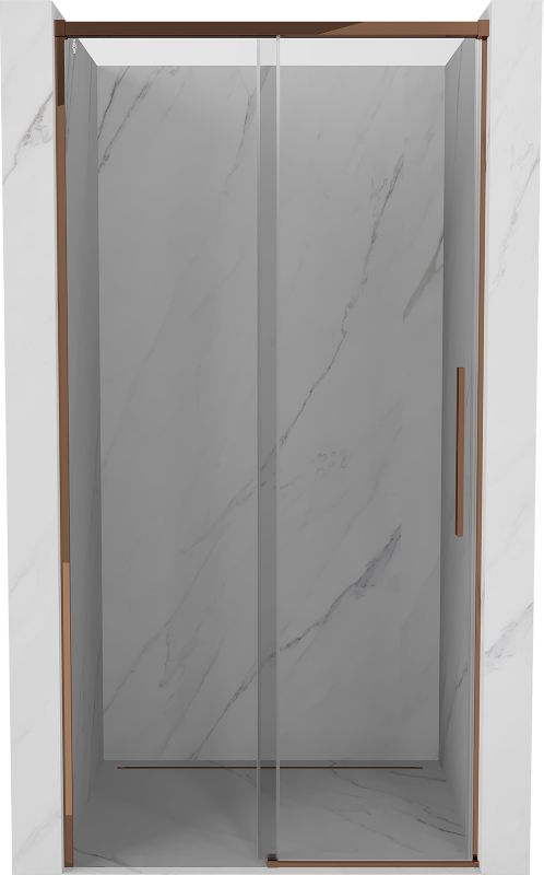 Drzwi prysznicowe Mexen Rox różowe złoto 115x200 cm 1 szt.