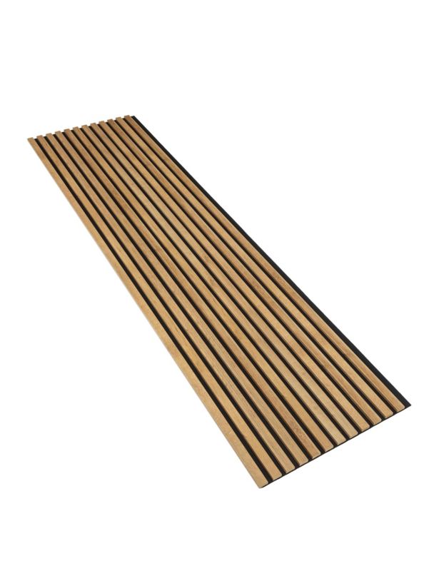 Lamele Ścienne na Płycie Czarnej SunWood 275x55cm Panele Dekoracyjne Dąb Riviera 1 szt.