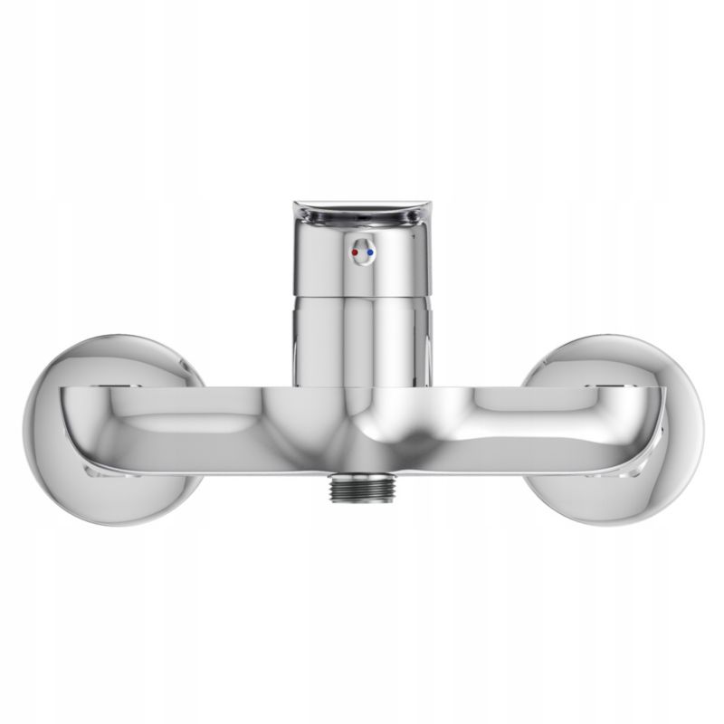 Bateria natryskowa ścienna Granitan kran prysznicowy chrom Vito łazienkowa srebrna 1 szt.