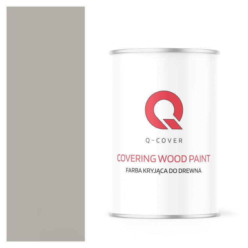 Farba Kryjąca do Drewna Q-Cover Szary Agatowy RAL7038 Mat 1L