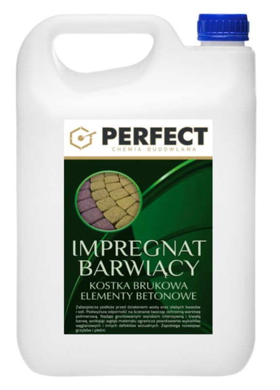 Impregnat Perfect barwiący 5 L Żółty do kostki brukowej betonu 1szt.