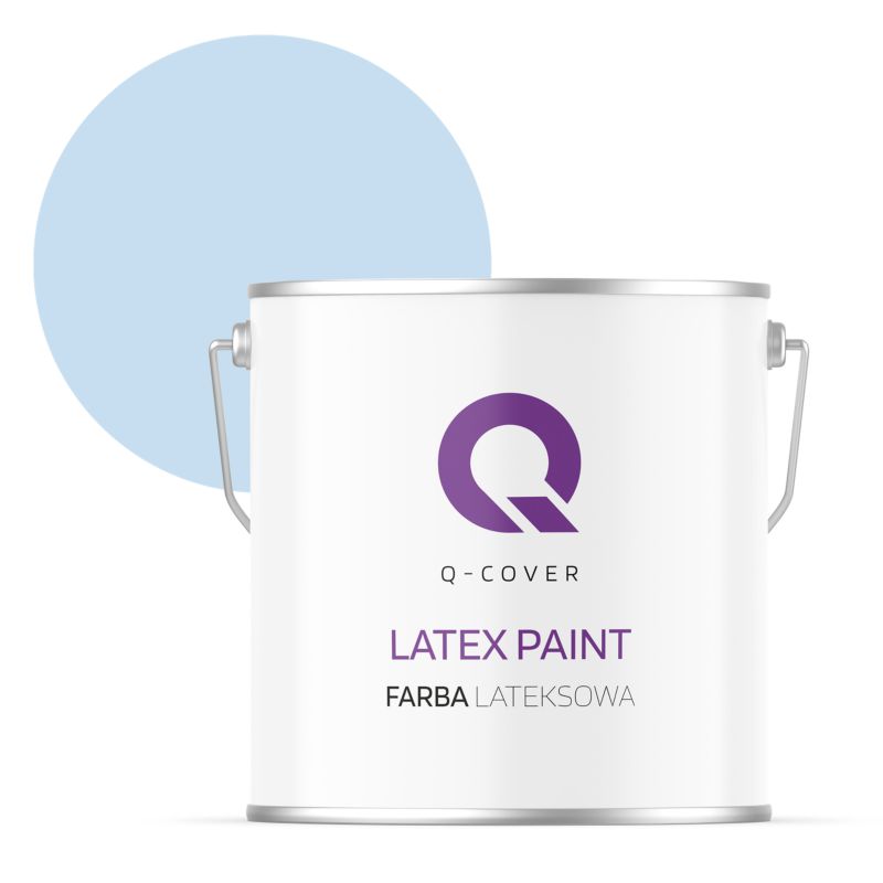 Farba Lateksowa Do Ścian i Sufitów Q-Cover Błękit H0169 Głęboki Mat 5L