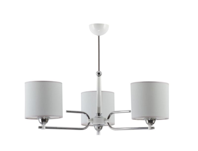 Lampa sufitowa Jupiter TWINGO biała chromowana 3xE27x40W IP20 - 1 szt