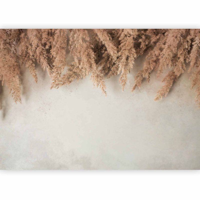 Fototapeta flizelinowa Artgeist 110g/m2 Liście szara 350x256 (7 części) 10097aa rolka 1 szt