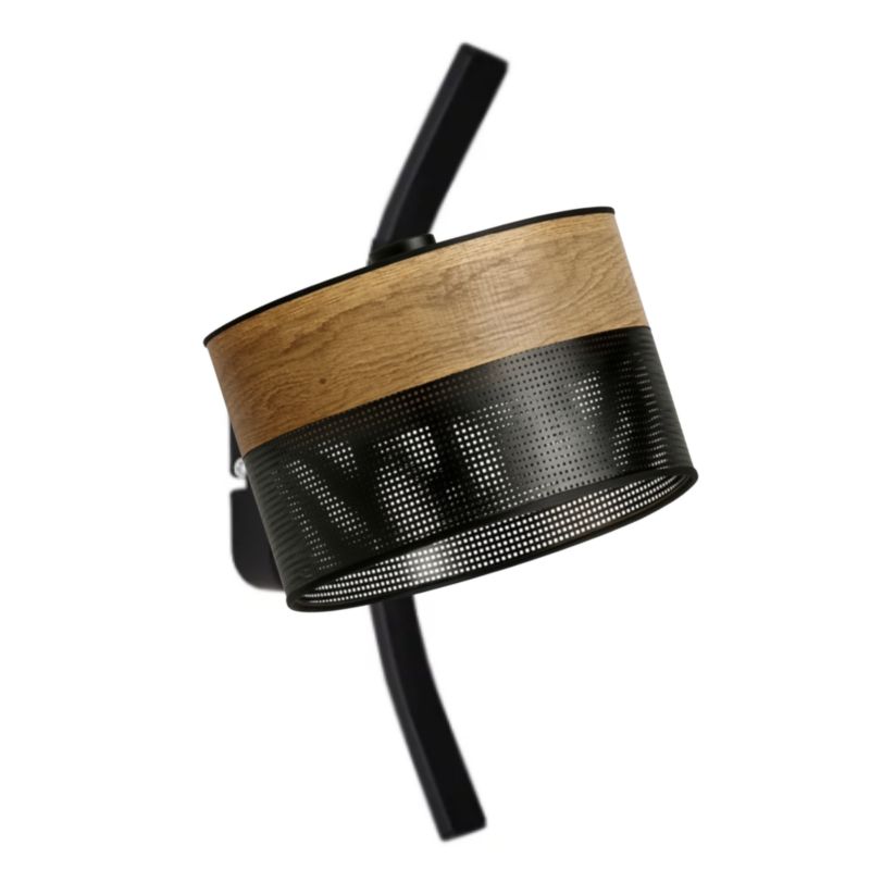 Kinkiet Volta Light Factory Moon Fornir Abażur 1xE27 1szt.