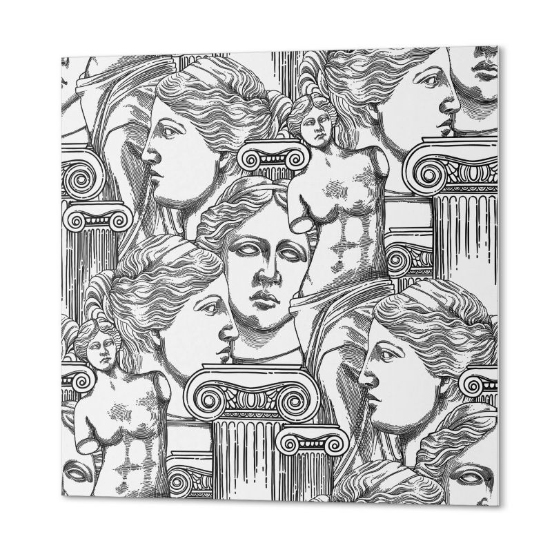 Winylowe Kafelki Samoprzylepne ArtPrintCave 30x30 cm Wzór z klasycznymi rzeźbami 9 szt.