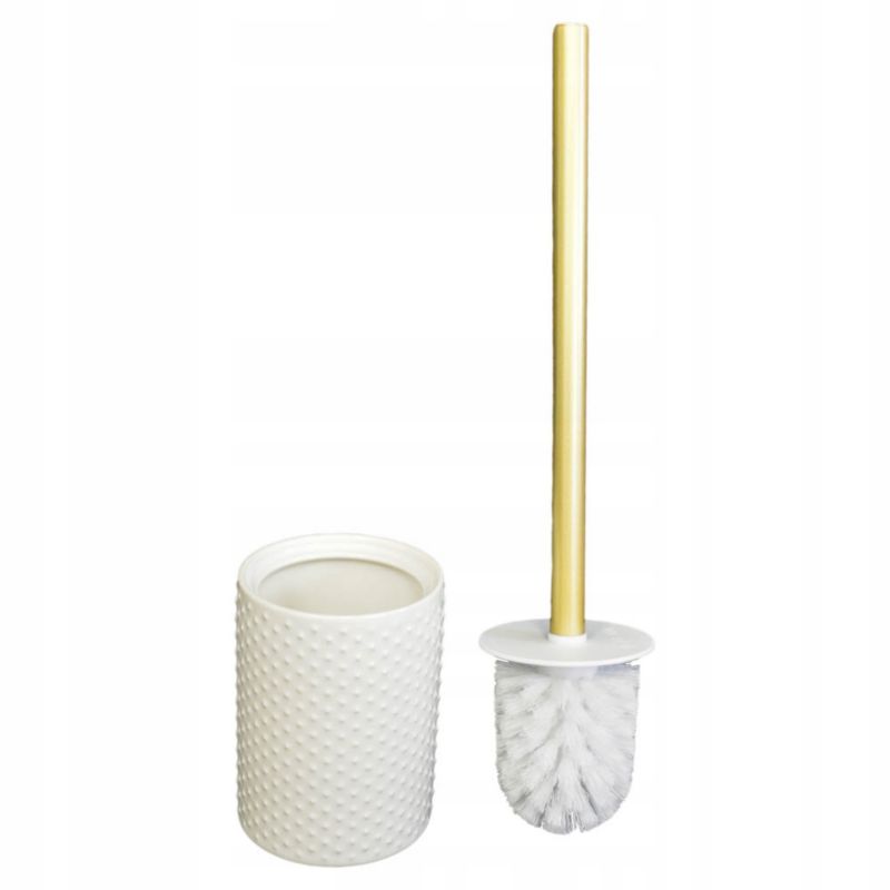 Szczotka toaletowa Rodeno ceramiczna biała 1 szt.