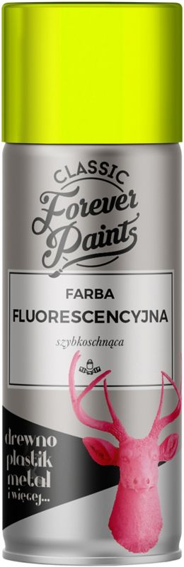 Farba fluorescencyjna szybkoschnąca Forever Paints 400 ml żółta