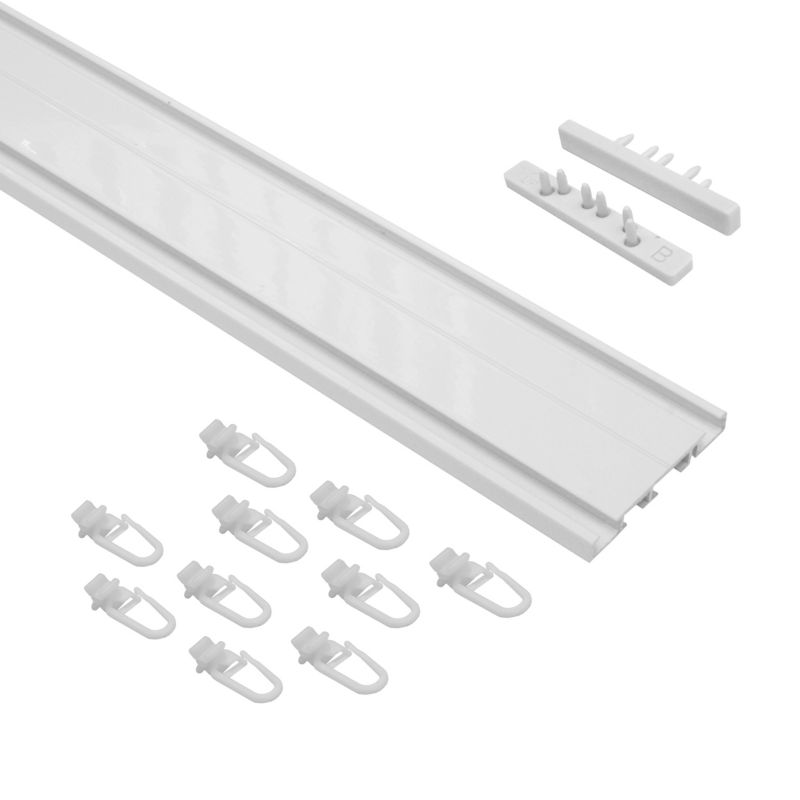 Szyna sufitowa 2-torowa Gardinia aluminiowa biała 150 cm