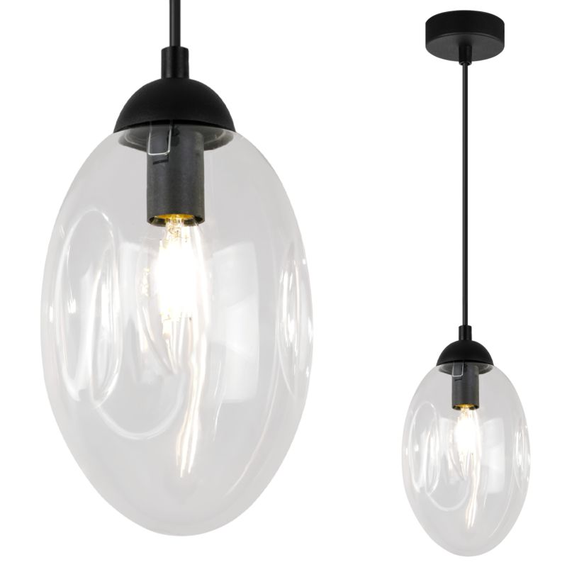 Lampa sufitowa wisząca Light Home LH Vigo 1x E14 60W transparentny 1szt.