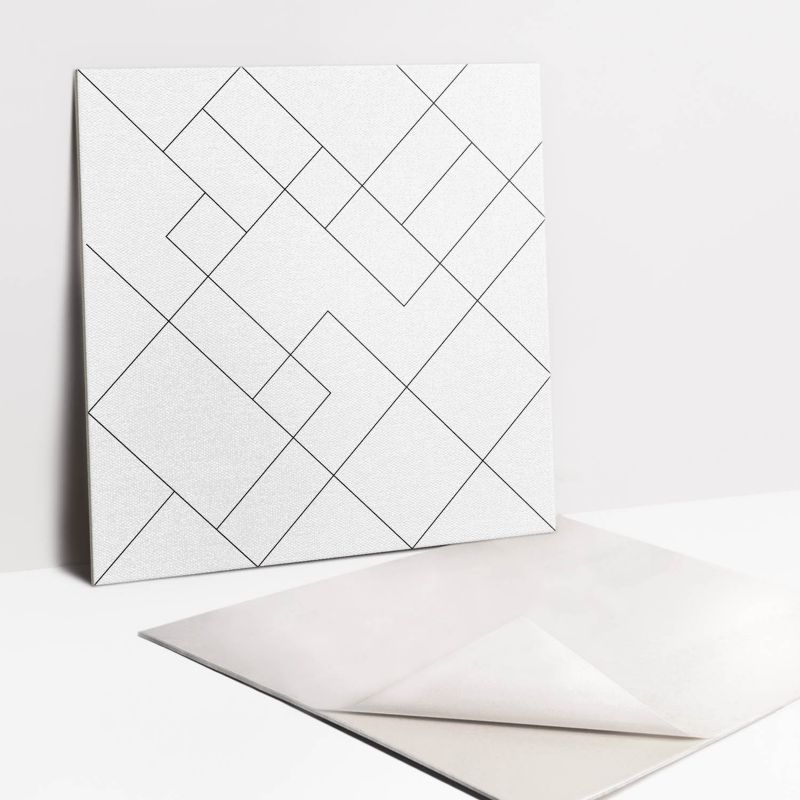 Kafelki samoprzylepne Tulup Minimalistyczne kwadraty 30x30 cm 9 szt.