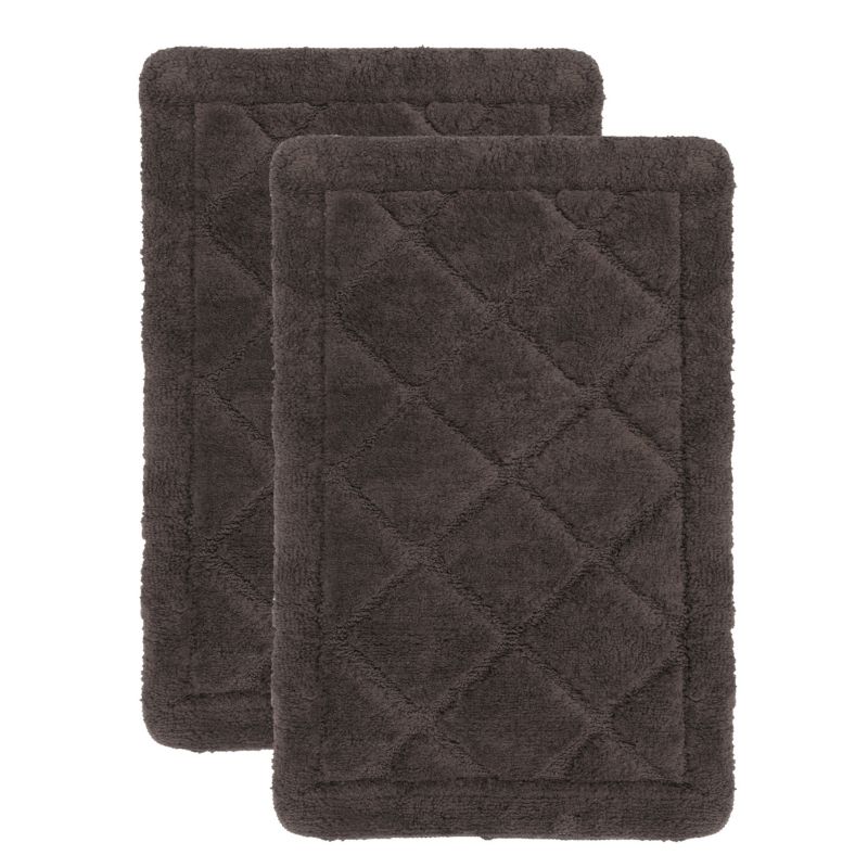 Zestaw 2szt Dywanik łazienkowy Soft 40x60 cm antypoślizgowy brązowy