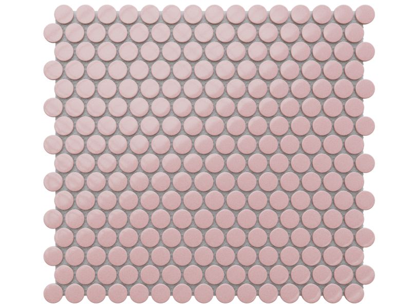 Mozaika ceramiczna Ilcom Penny Dots Rose Matowa 29.3 x 31.7 cm 1 szt.