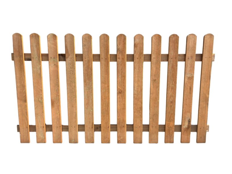 Płot sztachetowy gładki brąz Roma 180/60 cm 1szt.