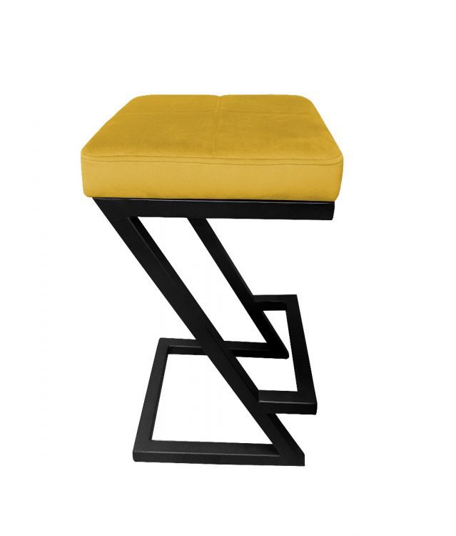 Hoker niski ZAZU VELVET musztardowy/curry ATOS 1 szt.