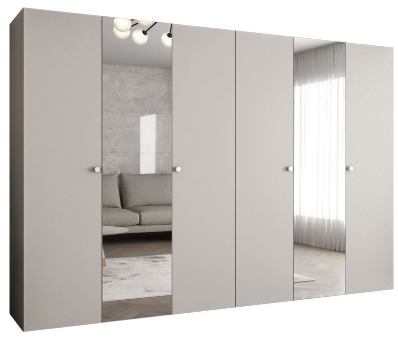 Szafa uchylna Abiks PARMA 2 300 wys. 202 cm Kaszmir + u. Srebrny 1 szt