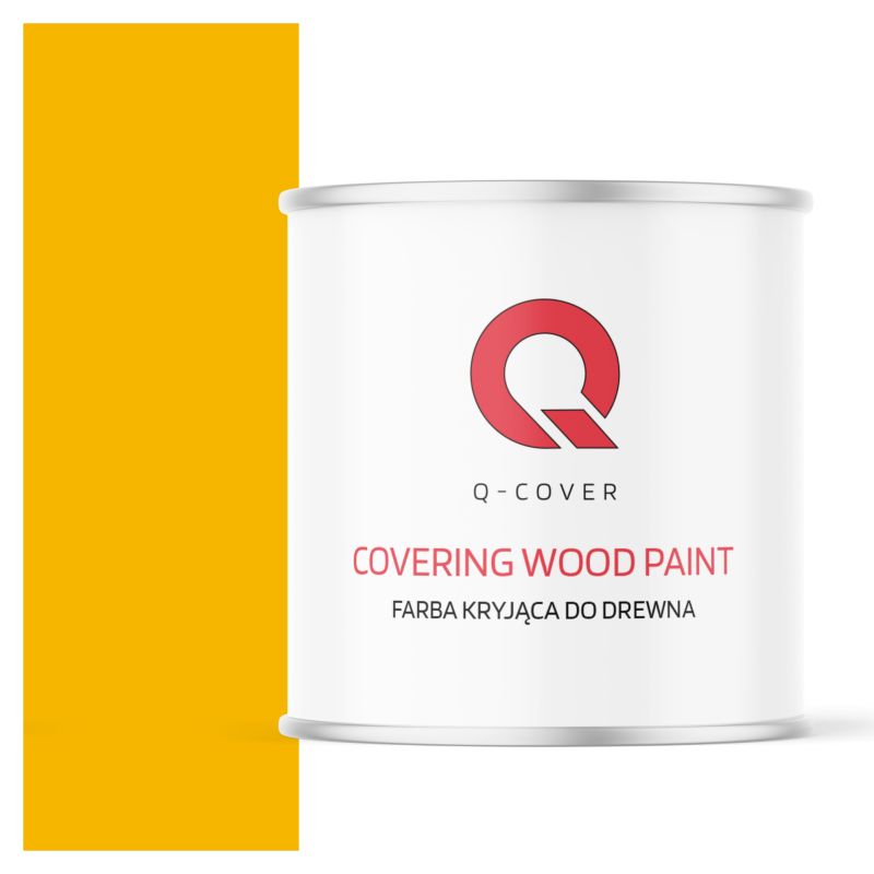 Farba Kryjąca do Drewna Q-Cover Żółty Kadmowy RAL1021 Mat 2.5L