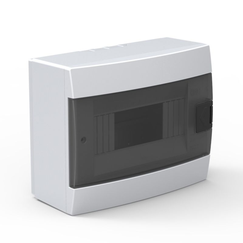 Rozdzielnica natynkowa HOROZ 8-modułowa biała dymna 215,5x173,5x104,5mm- 1szt