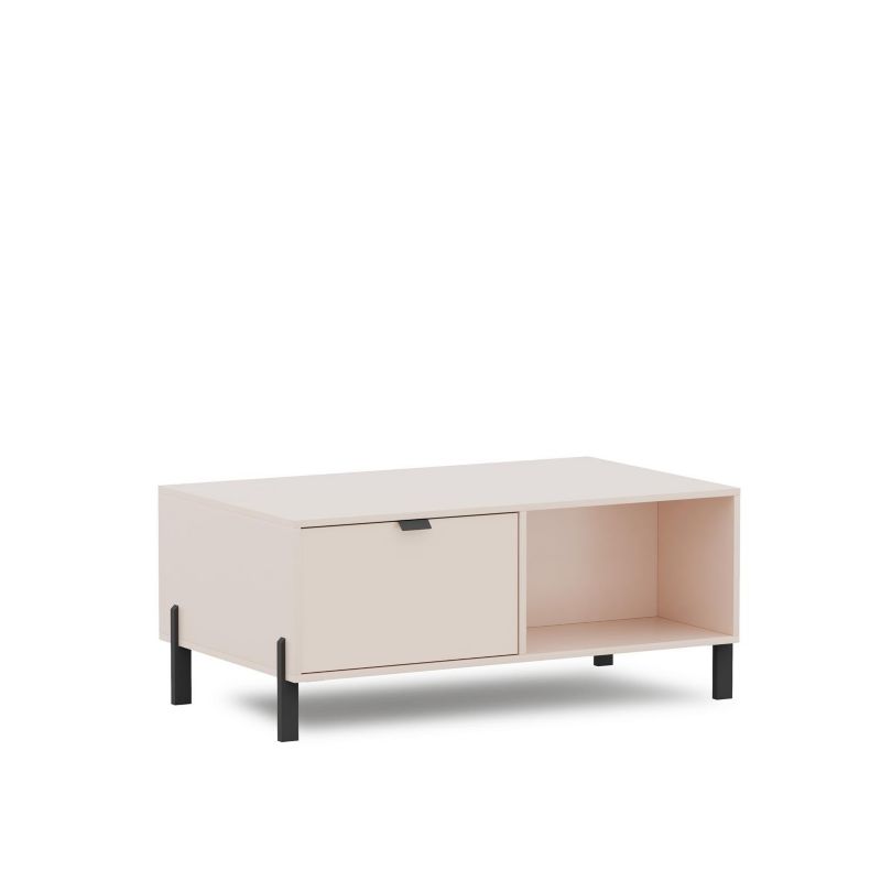 Stolik kawowy z szufladami Bettso Calma nowoczesny do salonu beż piaskowy 1szt.