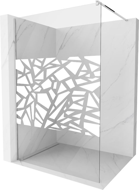 Ścianka prysznicowa Mexen Kioto biały wzór 130x200 cm 800-130-101-01-85 1 szt.