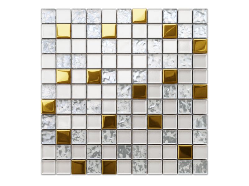 Mozaika szklana Ilcom frozen gold 30x30cm 1 szt.