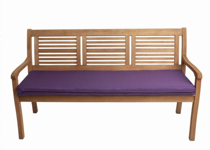 Poduszka ogrodowa na ławkę, Setgarden, 120x50x7cm, fioletowa poduszka na siedzisko zdejmowany pokrowiec, Flat 1szt