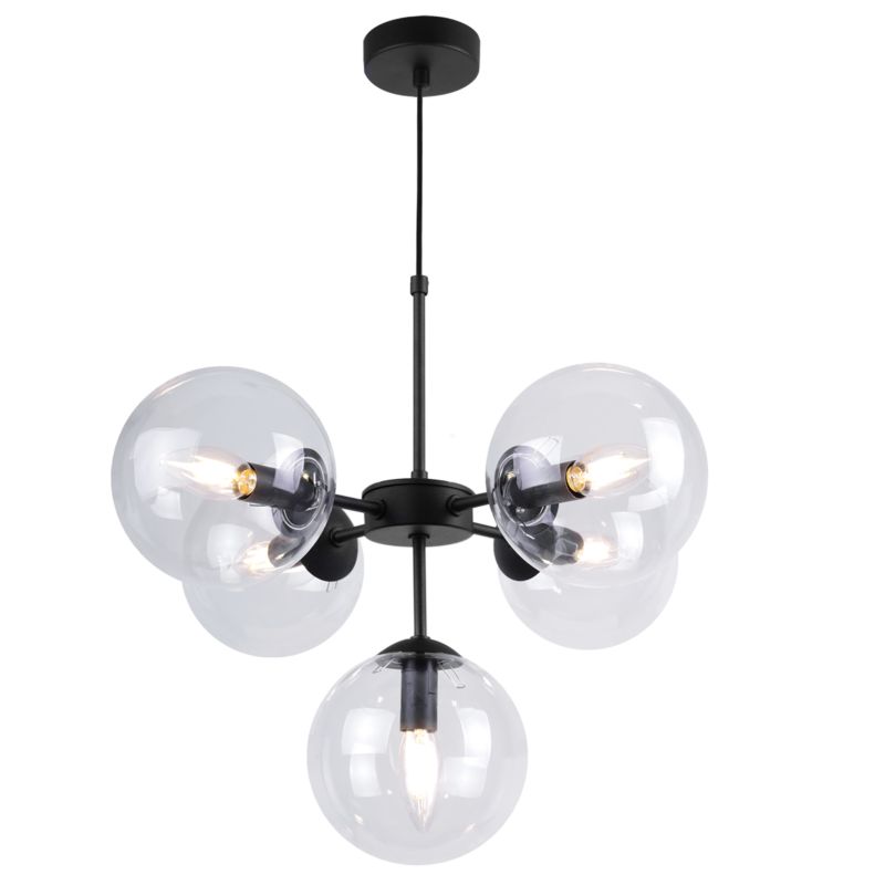 Lampa sufitowa wisząca Light Home LH Imperia 5x E14 60W transparentny 1szt.