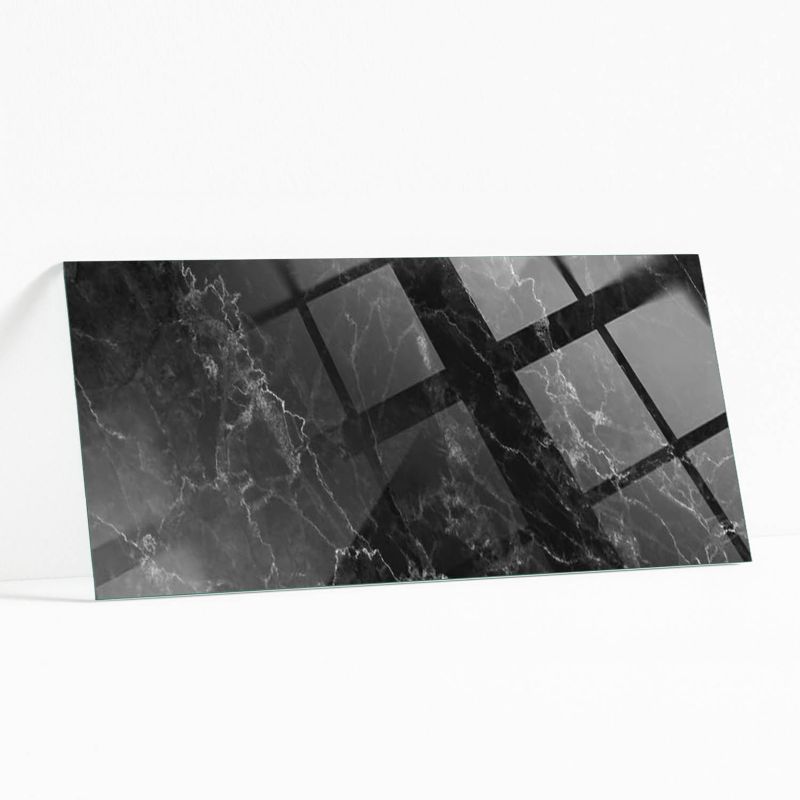 Blat Szklany z Nadrukiem Wallfluent 125x50 cm Marmurowe żyłki w stylu 1 szt.