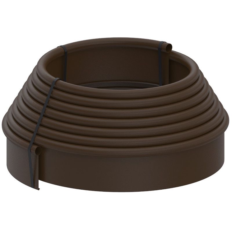 Obrzeże plastikowe VODALAND elastyczne Country Premium 10m brązowe, 1 szt.