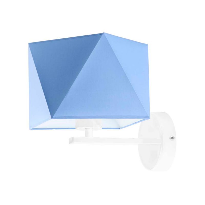 Kinkiet Volta Light Factory Simple Biały/Niebieski Abażur 1xE27 1szt.