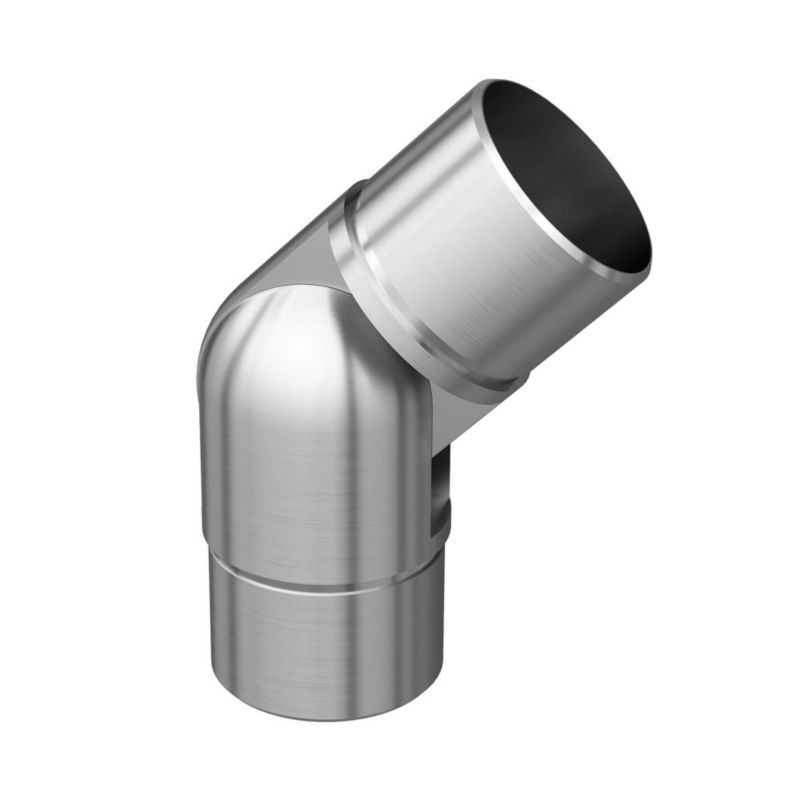 Kolanko przegubowe AVIS dla poręczy balustrady fi42,4 x 2,0 mm, stal nierdzewna, szlifowana, 1 szt.