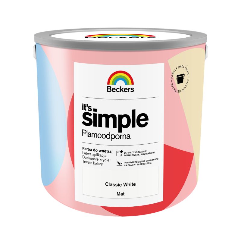 Farba kolorowa Beckers It's Simple classic white 2,5 l