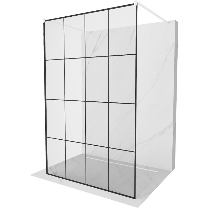 Ścianka prysznicowa Mexen Kioto czarny wzór 150x200 cm 800-150-002-20-77 1 szt.