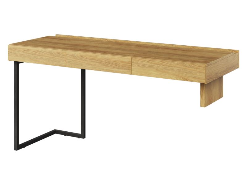 Biurko MIRJAN 24 Teen Flex TF-04 hikora naturalna + raw steel 1 szt.