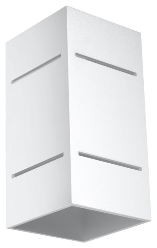 Kinkiet ścienny Sollux Lighting Blocco biały 1 x G9 x 40W IP20 wym: 20 x 10 x 10 cm - 1 szt.