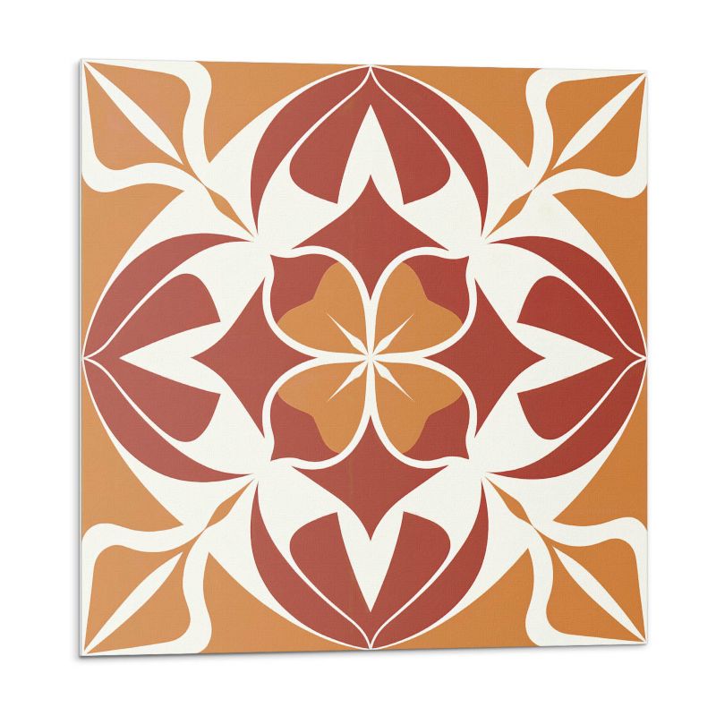 Kafelki samoprzylepne Wallfluent 30x30 cm Symetryczne kompozycje roślinne 9 szt.