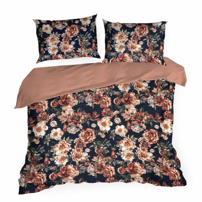 Pościel Spring/79 Eurofirany 220 x 200 cm bawełna satyna różowy 1 kpl.