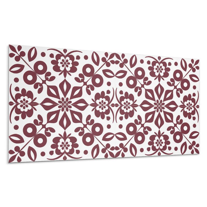 Kafelki samoprzylepne Wallfluent 60x30 cm Wzór kwiatów w towarzystwie liści 6 szt.