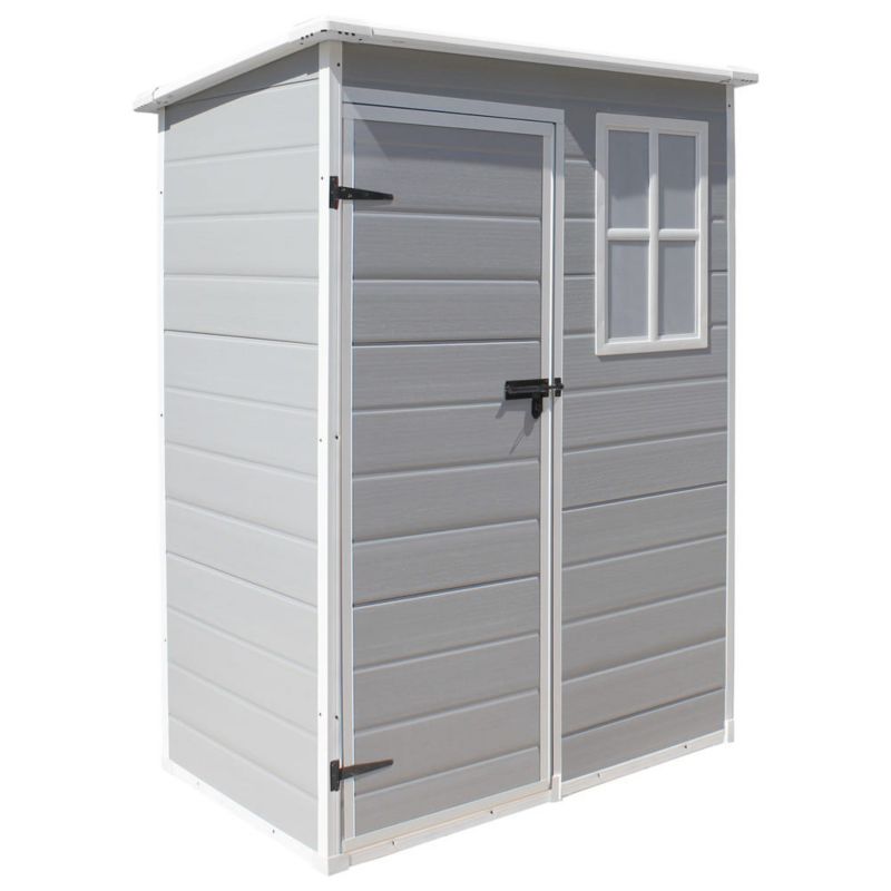 Domek narzędziowy Foster 5030 Mirpol 151 cm, plastikowy schowek ogrodowy z oknem 1 szt.