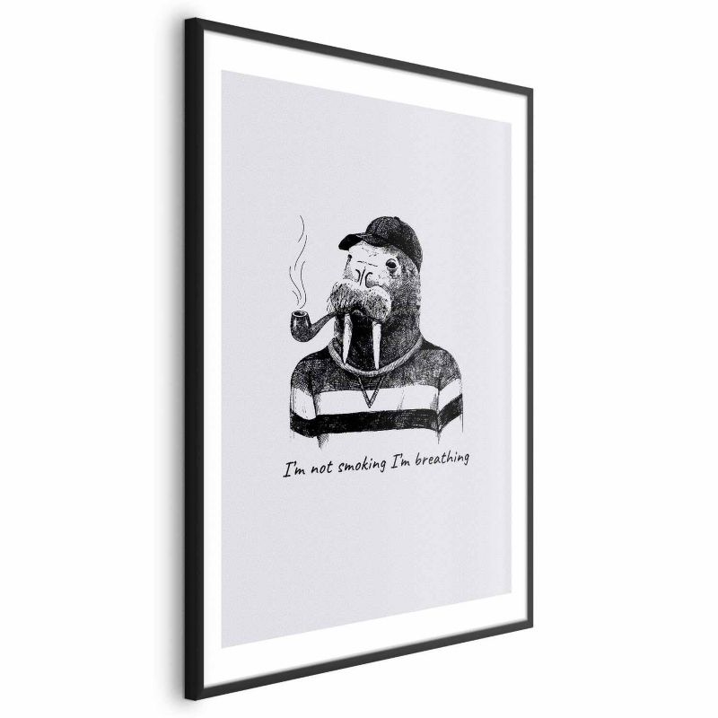 Plakat Artgeist Smoking 40x60 cm z ramą czarną 1 szt