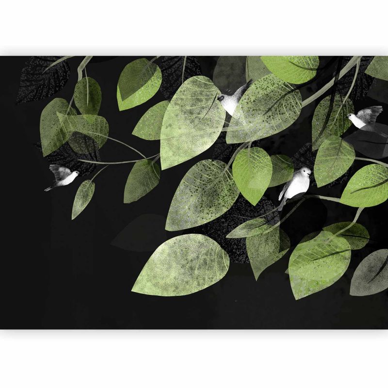 Fototapeta flizelinowa Artgeist 170 g/m2 wodoodporna Liście zielona 350x245 (7 części) 0908ad rolka 1 szt