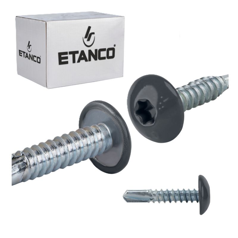 Wkręty samowiercące Etanco GT5 PH Lakierowane RAL 7016 5,5x25 mm 500szt