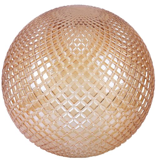 Klosz do lampy wiszącej Light Home LH Cannes E27 miodowy szklany 25x25cm 1szt.