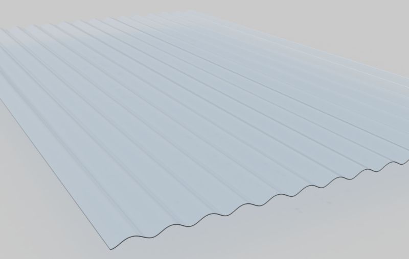 Płyta poliwęglanowa BeeHive fala 76/18 1045x4500 grey 2.8mm LT60% 1 szt.